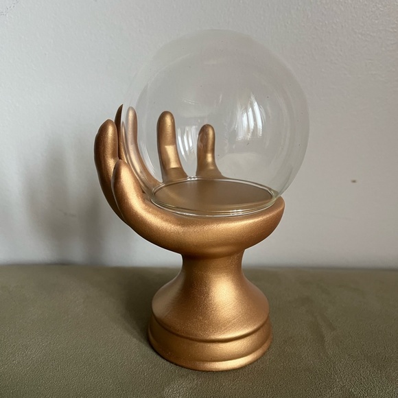 Target Accents Target Bullseye Playground Gold Hand Crystal Ball